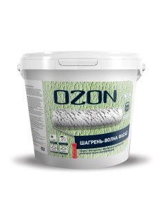 OZON Краска фактурная OZON Шагрень волна фасад ВД АК 171М 7 5 белая 4 5л морозостойкая Ozone