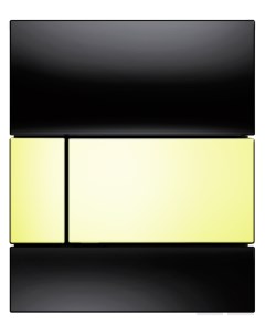 Кнопка смыва Square Urinal 9242808 чёрное стекло кнопка золото Tece