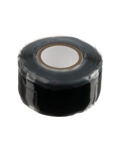 Изолента самовулканизирующаяся 25 мм х 3 м 500 мкм силикон черная Smartbuy