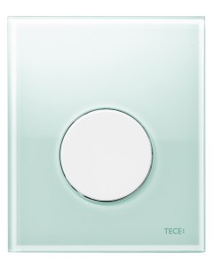 Кнопка смыва Loop Urinal 9242651 зелёное стекло кнопка белая Tece