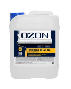 OZON Грунтовка акриловая антисептическая против плесени OZON Basic ВД АК 004 10 10л обычн Ozone