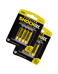 Батарейки Shock АAА Gold 8 шт Luxlite