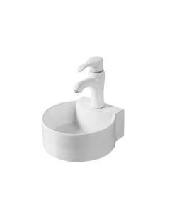 Подвесная белая раковина для ванной N9134 керамическая Gid