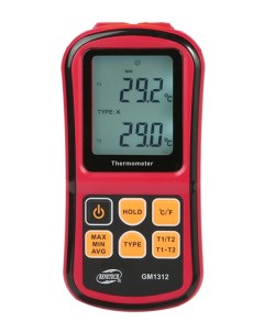 Профессиональный термометр два канала GM1312 S-line