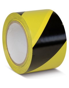 Лента ПВХ для разметки GmbH толщина 150 мкм цвет желто черный KMSW10033 Mehlhose