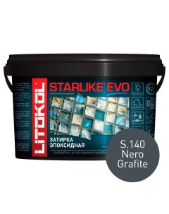 Затирка STARLIKE EVO S 140 NERO GRAFITE 1 кг Litokol