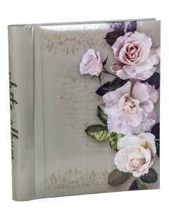 Фотоальбом Розы светло серый на 60 магнитных страниц 23х28 см Veldco