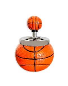 Пепельница бездымная керамическая с крышкой Баскетбольный мяч Atlanfa
