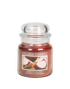 Ароматическая свеча Яблоко и Корица средняя Village candle