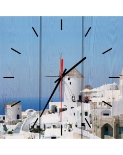 Настенные часы Мельница Санторини 50 х 50 см Дом корлеоне