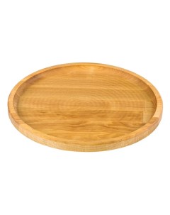 Деревянная менажница декоративная D 23 см сервировочная посуда для хлеба и закусок Urm