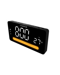 Радиобудильник HCLK 5030 black Led светодиодный FM AM Harper