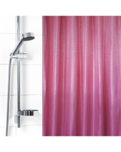 Штора для ванной комнаты Бриллиант 180х180 см Ромб розовая Вилина
