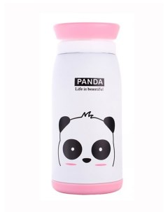 Термокружка Panda 350 мл детская вакуумная нержавеющая сталь бело розовый Urm
