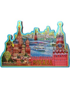 Магнит Центр Москвы с фольгированием Сувениры Акм