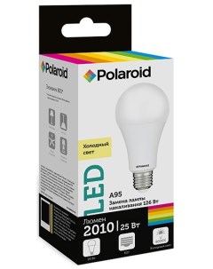 Светодиодная лампа 220V A95 25W 4000K E27 2010lm Polaroid