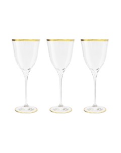 Набор бокалов для вина Сабина золото 0 3 л 6 шт Same Same decorazione