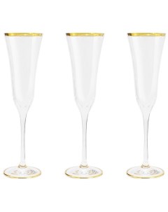 Набор бокалов для шампанского Сабина золото 0 175 л 6 шт Same Same decorazione