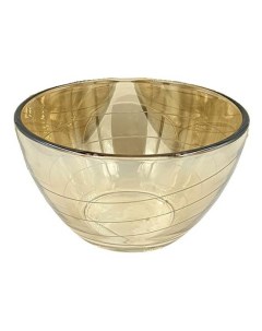 Салатник золотистый 16 х 11 х 16 см Glasstar