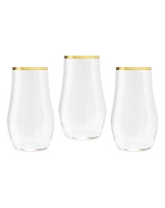 Набор стаканов для воды Сабина золото 0 5 л 6 шт Same Same decorazione