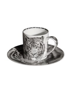 Чашка с блюдцем кофейная Tiger 100 мл WILD SPIRIT Taitu