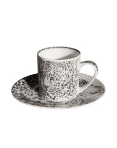 Чашка с блюдцем кофейная leopard 100 мл WILD SPIRIT Taitu