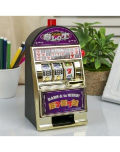 Копилка пластик Игровой автомат от 2АА звук 21 5х12 5х10 2 см Sima-land