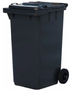 Мусорный бак уличный контейнер усиленный с крышкой на колесах мусорка урна для Iplast