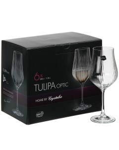 Бокал для вина 350 мл 6 шт Bohemia Tulipa optic CR350101TO Crystalite bohemia