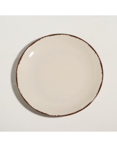 Kutahya Porselen Тарелка Pearl d 27 см бежевая фарфор Kutahya porcelen
