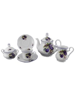 Чайный сервиз на 6 персон 15 предметов Мэри Энн Сливы 157997 Leander