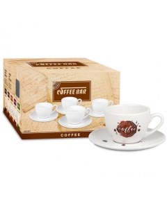 Набор из 4 кофейных пар для кофе 200 мл Брызги кофе Koenitz Konitz