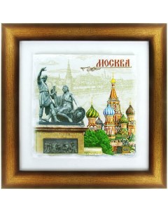 Декоративное панно Виды Москвы 24 х 24 х 1 5 см Sima-land