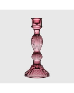 Подсвечник Glass розовый стекло 8x8x20 3 см Anhua