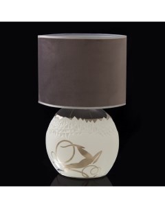 Лампа Луара белая с серебром керамика Nobrand