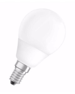 Лампа люминесцентная E14 9W шар белый теплый Osram