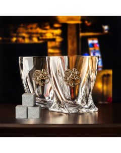 Набор бокалов для виски Овен в деревянной коробке 10059472 Город подарков