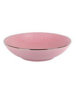 Тарелка глубокая Elite Pink 20 см розовая Коралл
