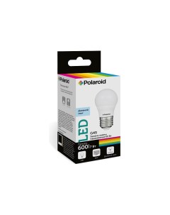 Светодиодная лампа 220V G45 7W 6500K E27 600lm PL G457276 Polaroid