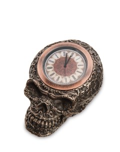 Часы WS 1065 Часы настольные в стиле Стимпанк Череп Veronese