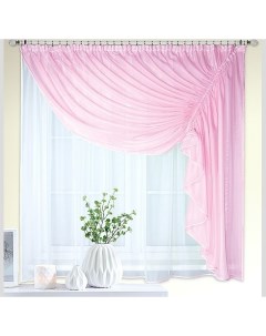 Тюль RM P roz 170x280 см розовая Nivasan