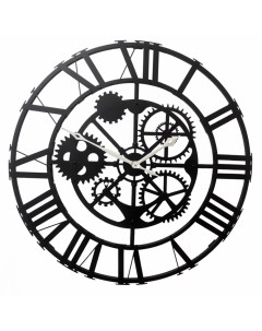 Часы настенные часы 07 020 Большой Скелетон Римский Черный Династия