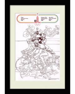 Велоспорт Советский плакат к Олимпиаде 1980 года Ссср