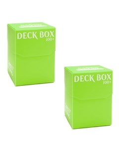 Набор из 2 пластиковых коробочек card pro зелёная 100 карт Blackfire