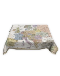 Скатерть непромокаемая Карта Европы в стиле ретро 180 145 см Globusoff