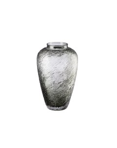 Декоративная ваза из дымчатого стекла Д165 Ш165 В270 серый Вещицы