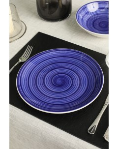 Тарелка обеденная 5162630 26 см синий Coincasa