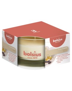 Свеча в стекле True scents ароматическая ваниль время горения 13 часов 50x80 Bolsius