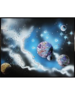 Картина Сваровски Космическая феерия 40 х 50 см Хрустальные подарки