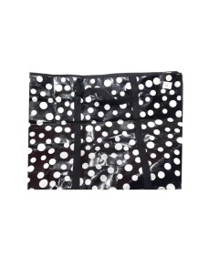 Двухслойная прочная хозяйственная сумка на молнии 70х22х52 см Цвет Чёрный Рисунок Бе Nobrand